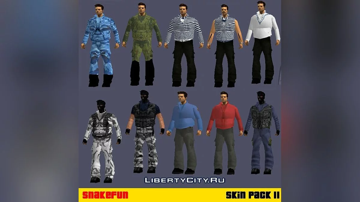 Snakefun Skin Pack II / GTA 3