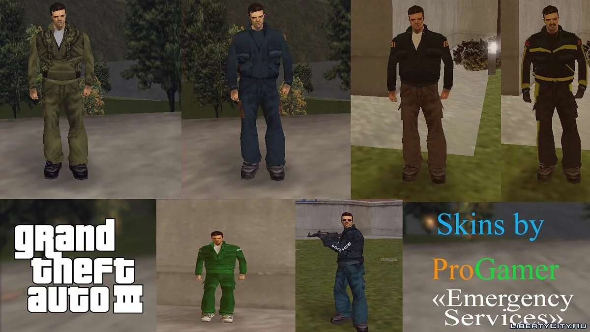 Скины "Экстренные службы Либерти-Сити" / GTA 3