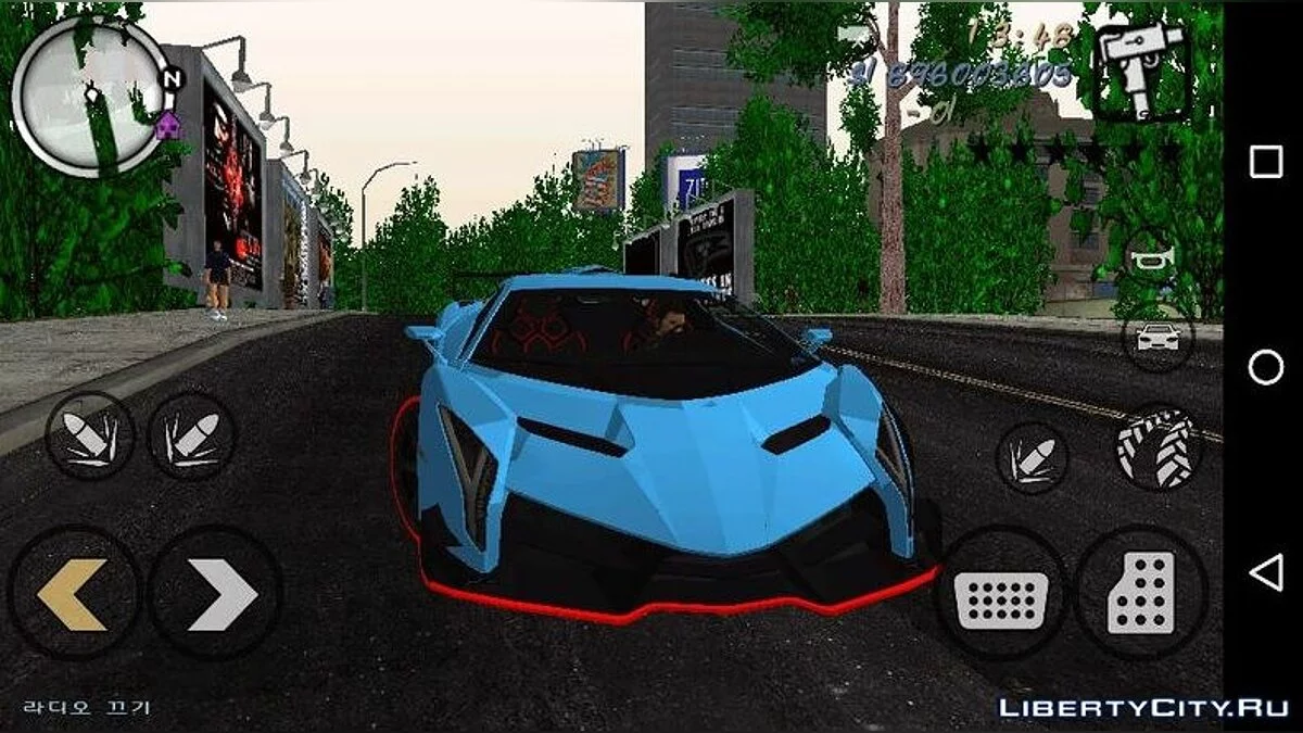 Lamborghini Veneno Beta / GTA 3 (iOS, Android)