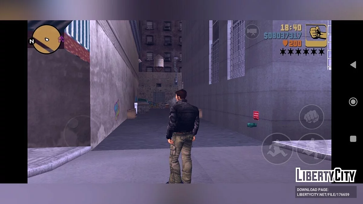 Возможность ходить в Городе Призраке / GTA 3 (iOS, Android)
