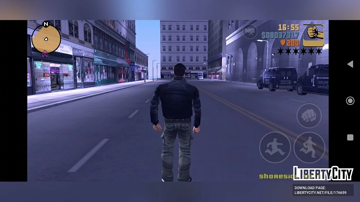 Возможность ходить в Городе Призраке / GTA 3 (iOS, Android)