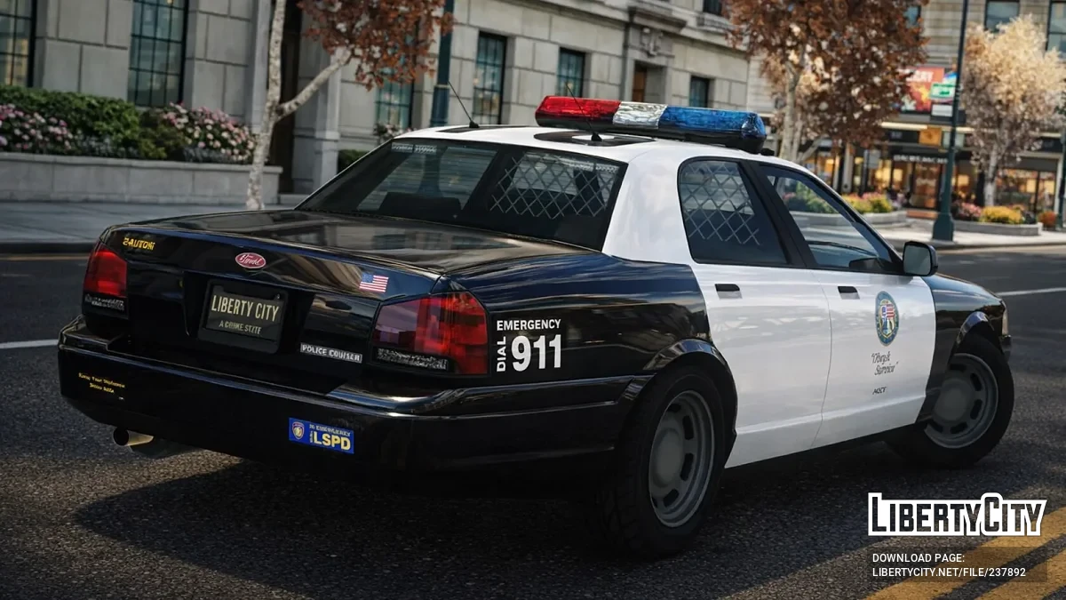 Vapid Police Stanier LE Cruiser [Addon / Moving Steering Wheel / LQ] / GTA 4