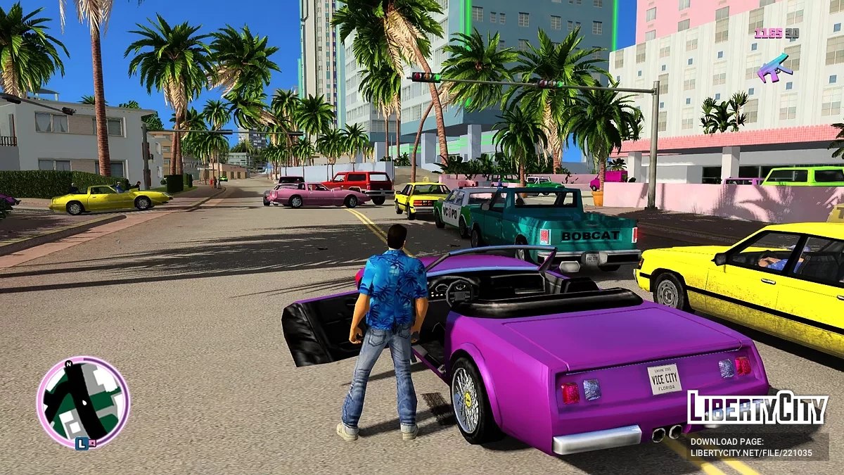 Разноцветные автомобили для Vice City Nextgen Edition / GTA 4