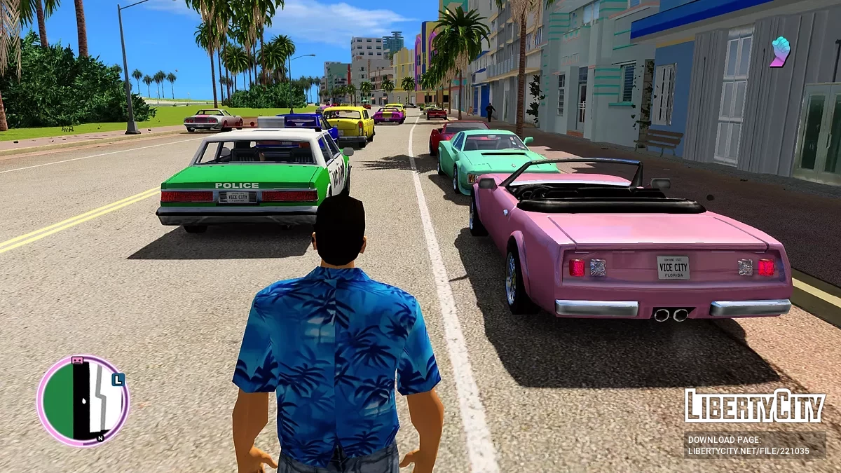 Разноцветные автомобили для Vice City Nextgen Edition / GTA 4