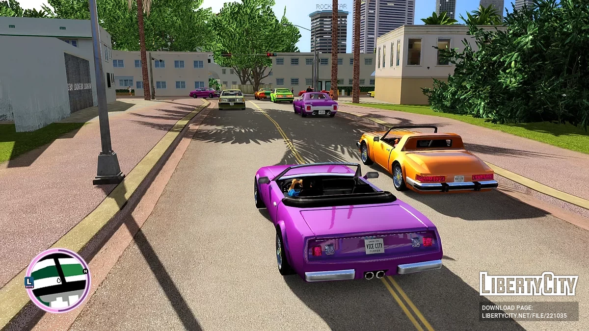 Разноцветные автомобили для Vice City Nextgen Edition / GTA 4