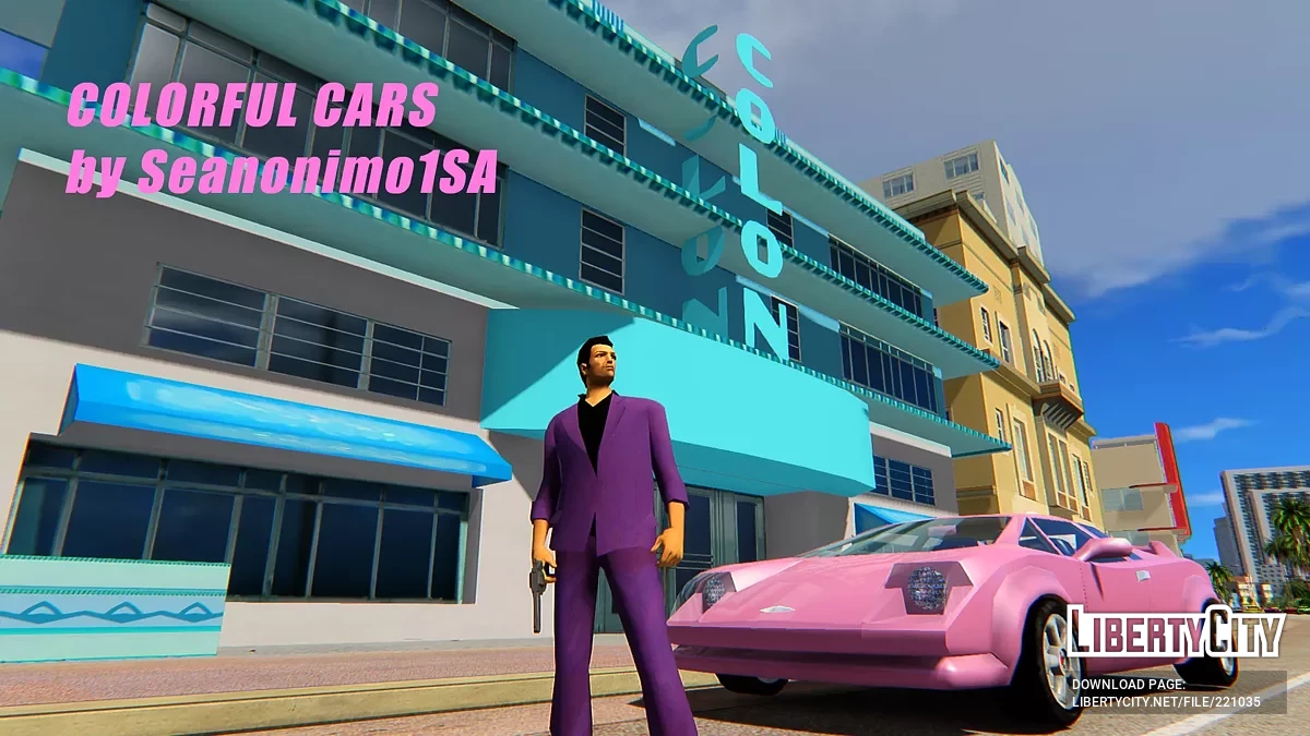 Разноцветные автомобили для Vice City Nextgen Edition / GTA 4