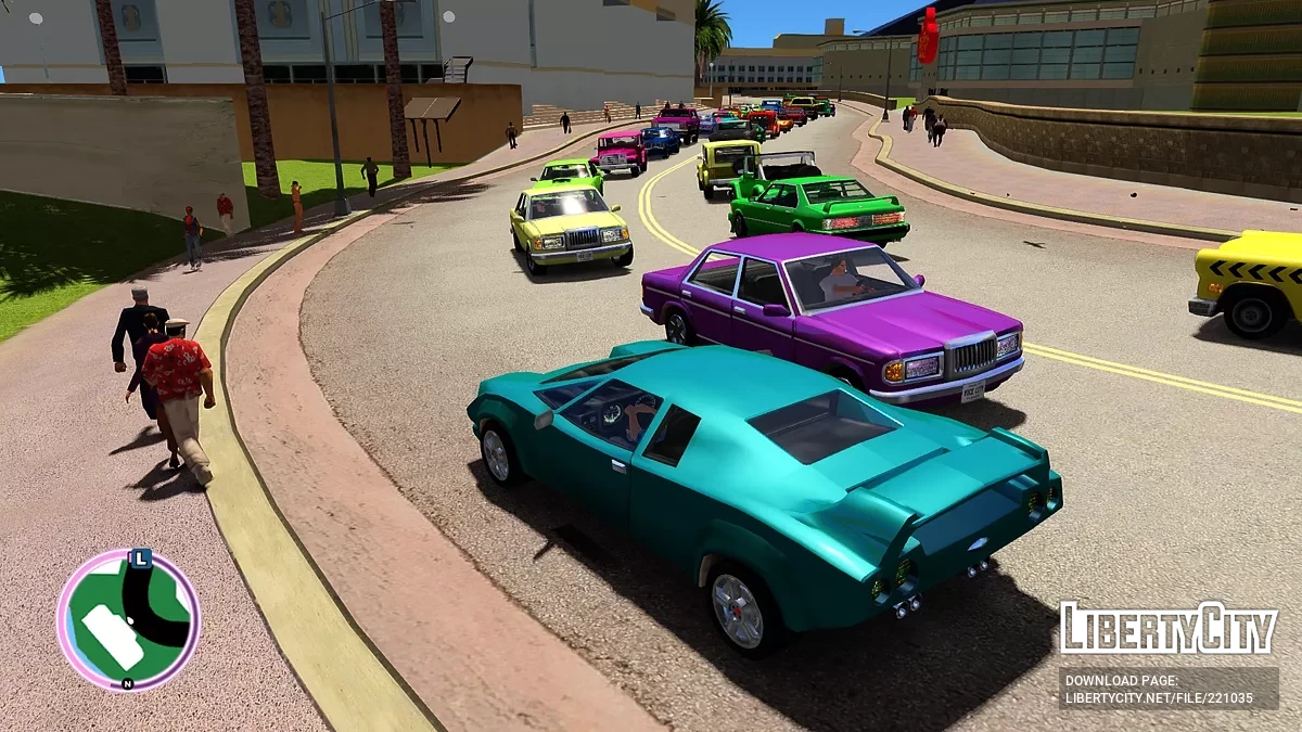 Разноцветные автомобили для Vice City Nextgen Edition / GTA 4