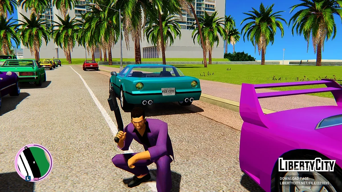 Разноцветные автомобили для Vice City Nextgen Edition / GTA 4