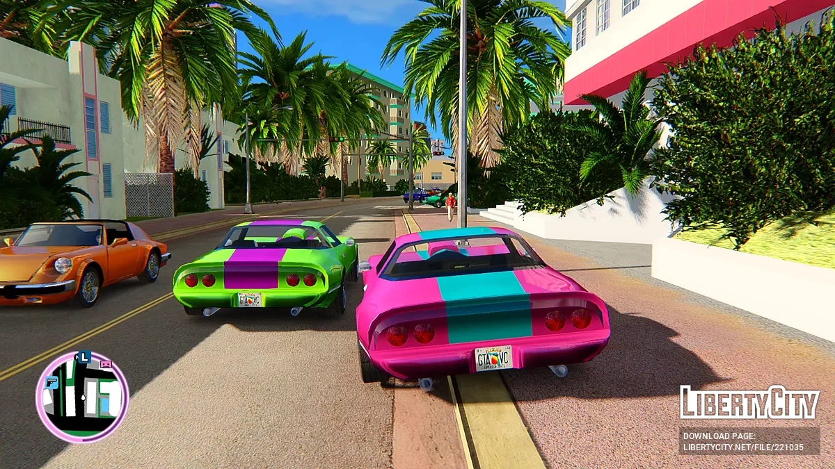 Разноцветные автомобили для Vice City Nextgen Edition / GTA 4