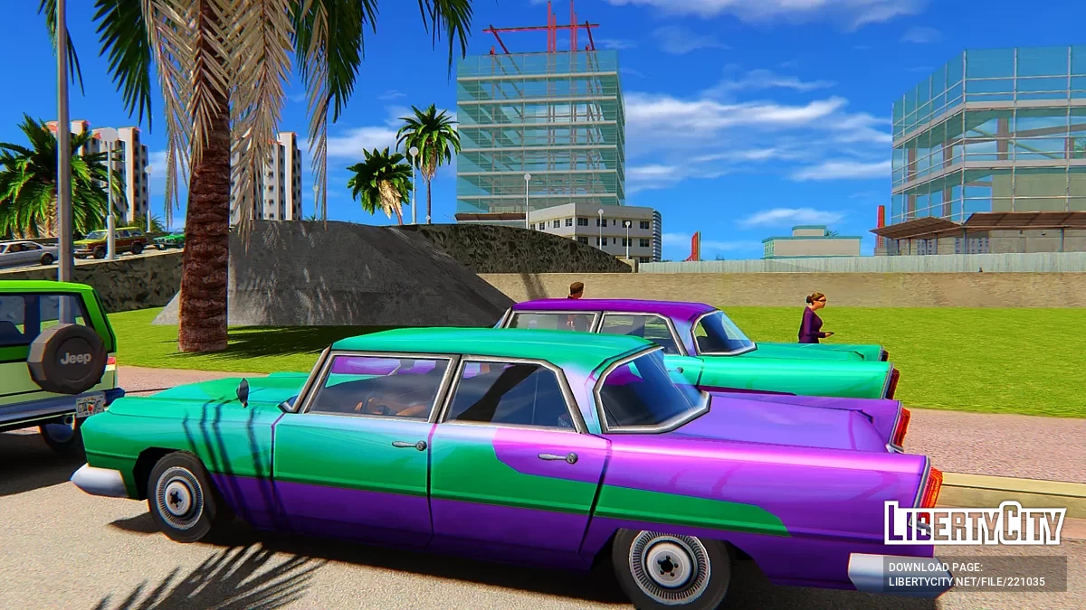 Разноцветные автомобили для Vice City Nextgen Edition / GTA 4