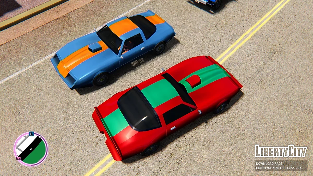 Разноцветные автомобили для Vice City Nextgen Edition / GTA 4