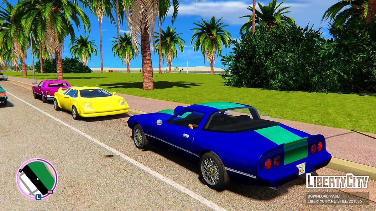 Разноцветные автомобили для Vice City Nextgen Edition / GTA 4