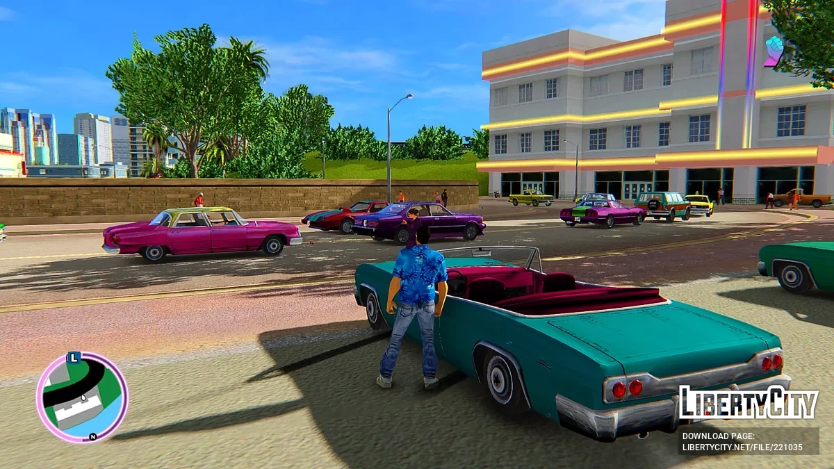 Разноцветные автомобили для Vice City Nextgen Edition / GTA 4
