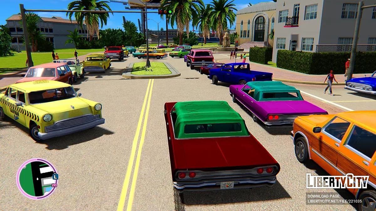 Разноцветные автомобили для Vice City Nextgen Edition / GTA 4