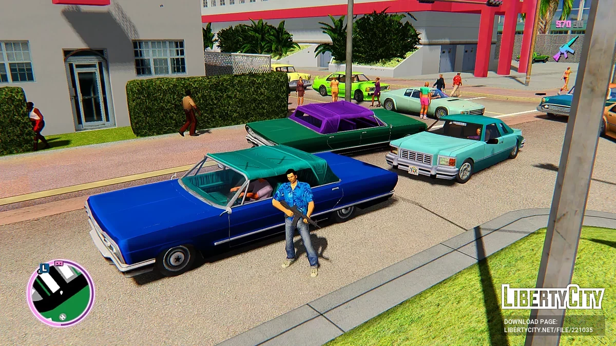 Разноцветные автомобили для Vice City Nextgen Edition / GTA 4