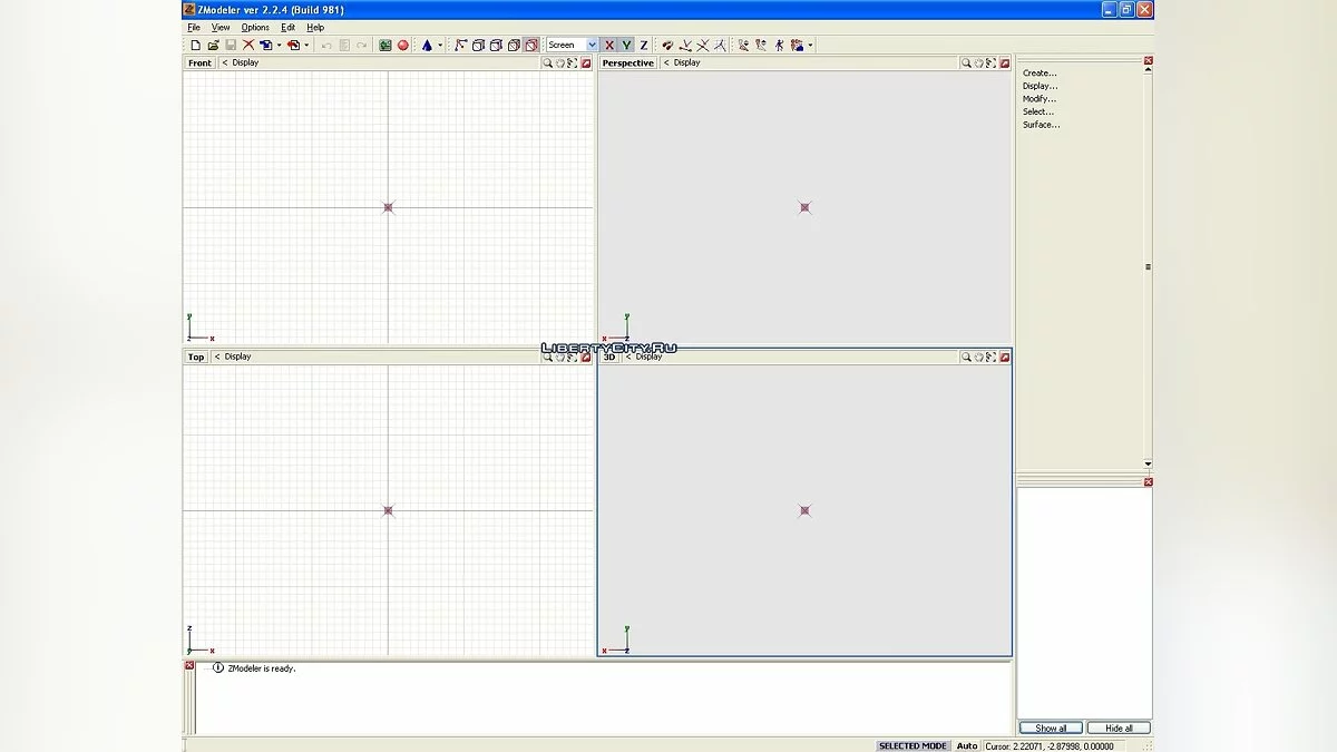 Zmodeler v.2.2.4 Build 981 / GTA 4
