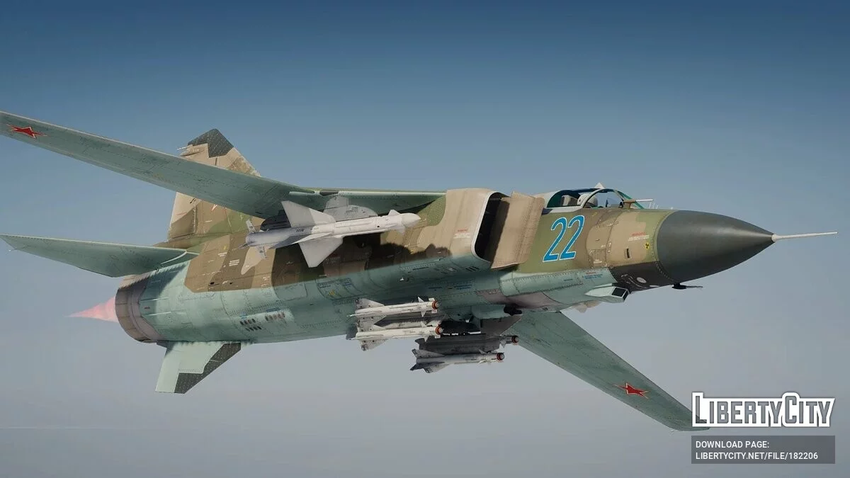 Mig-23M Flogger [Add-On] 1.0 / GTA 5