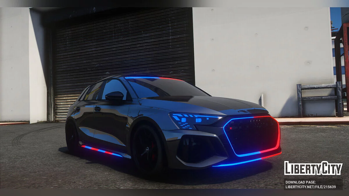 Audi RS3 8Y Police Modern Lights / GTA 5