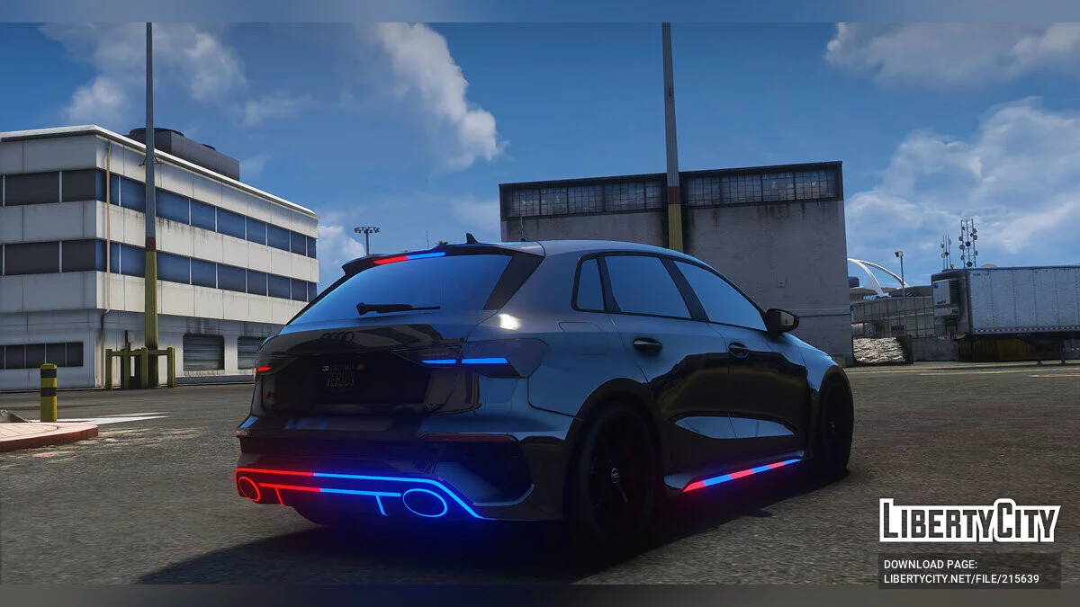 Audi RS3 8Y Police Modern Lights / GTA 5