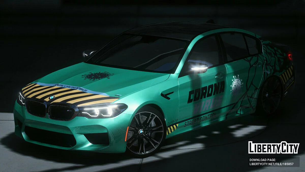 2018 BMW M5 F90 [Covid-19 Livery] 1.0 / GTA 5