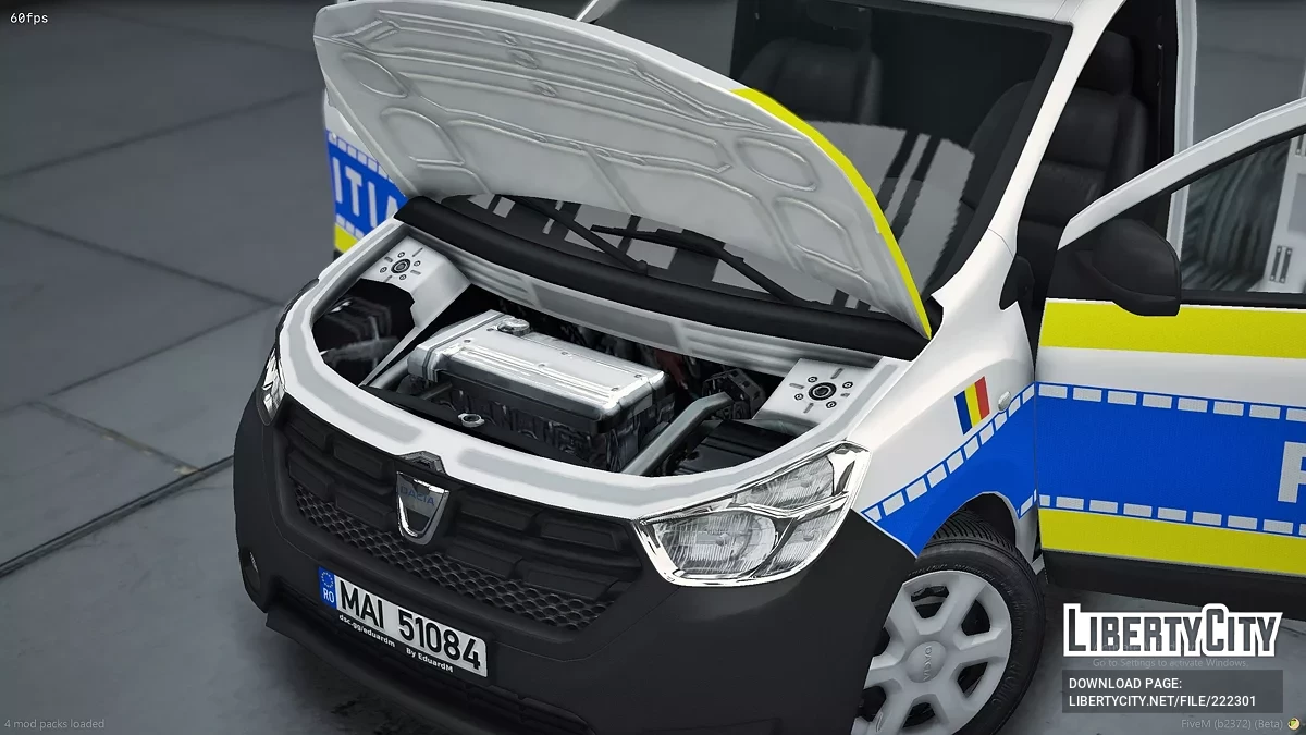 2017 Dacia Dokker Politia Romana / GTA 5
