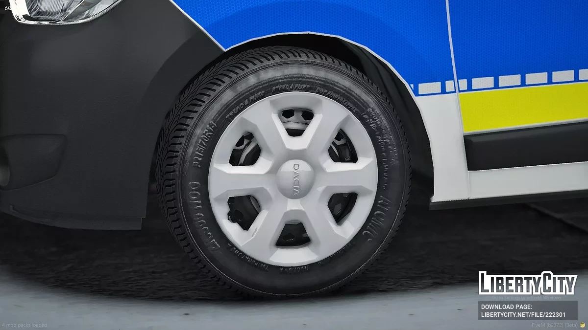 2017 Dacia Dokker Politia Romana / GTA 5