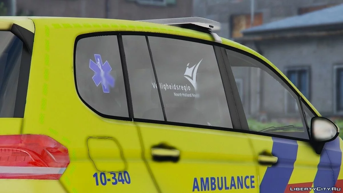 Volkswagen Touran 2016 Rapid Responder / Dutch Ambulance [ELS / REPLACE] 1.0 / GTA 5