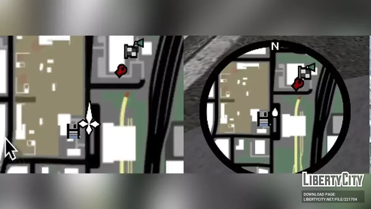 Изменяемый размер значков на карте и радаре / GTA San Andreas