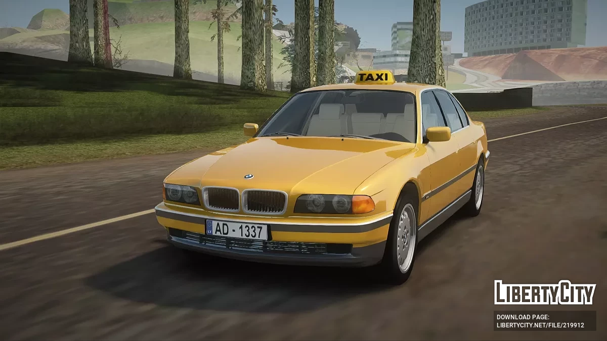 BMW 730i E38 1996 Taxi / GTA San Andreas