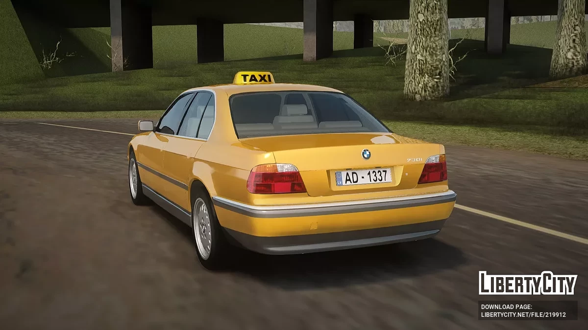 BMW 730i E38 1996 Taxi / GTA San Andreas