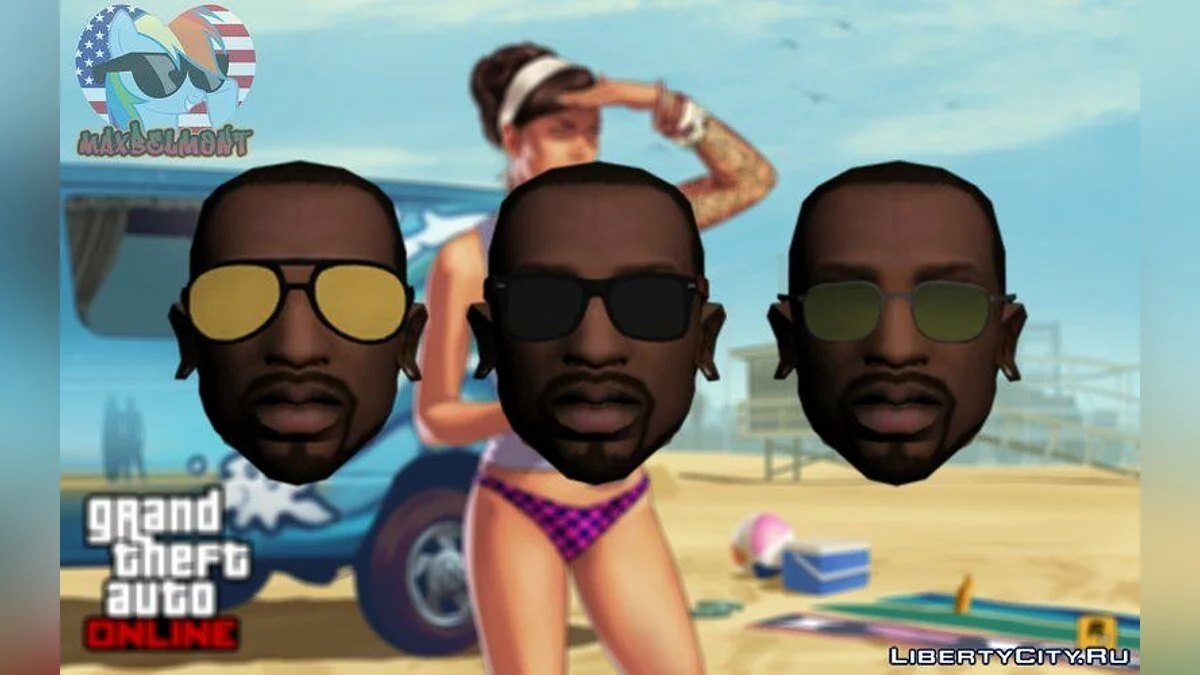 Очки для CJ из GTA Online / GTA San Andreas