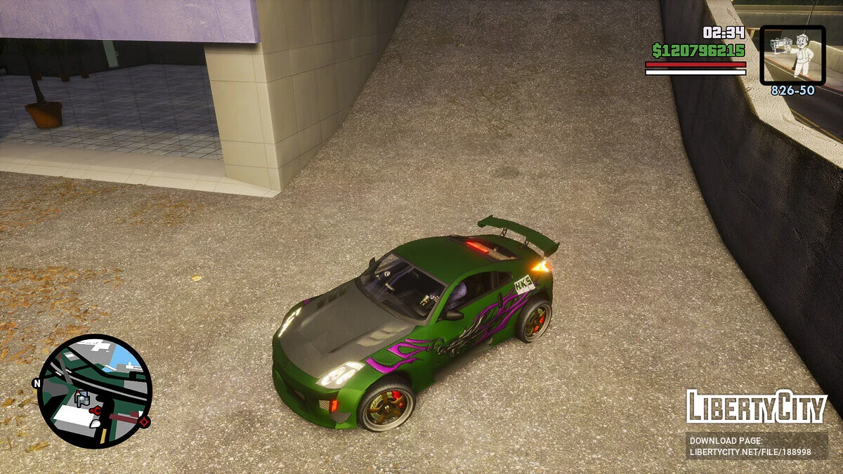 Nissan 350Z из Need For Speed: Underground 2 (OLD) / GTA San Andreas: The Definitive Edition
