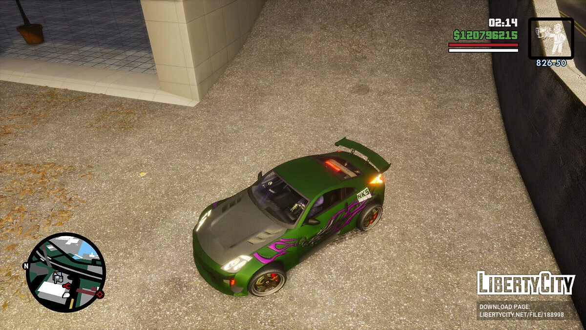 Nissan 350Z из Need For Speed: Underground 2 (OLD) / GTA San Andreas: The Definitive Edition