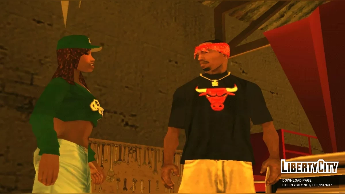 Футболка с логотипом Chicago Red Bulls / GTA San Andreas