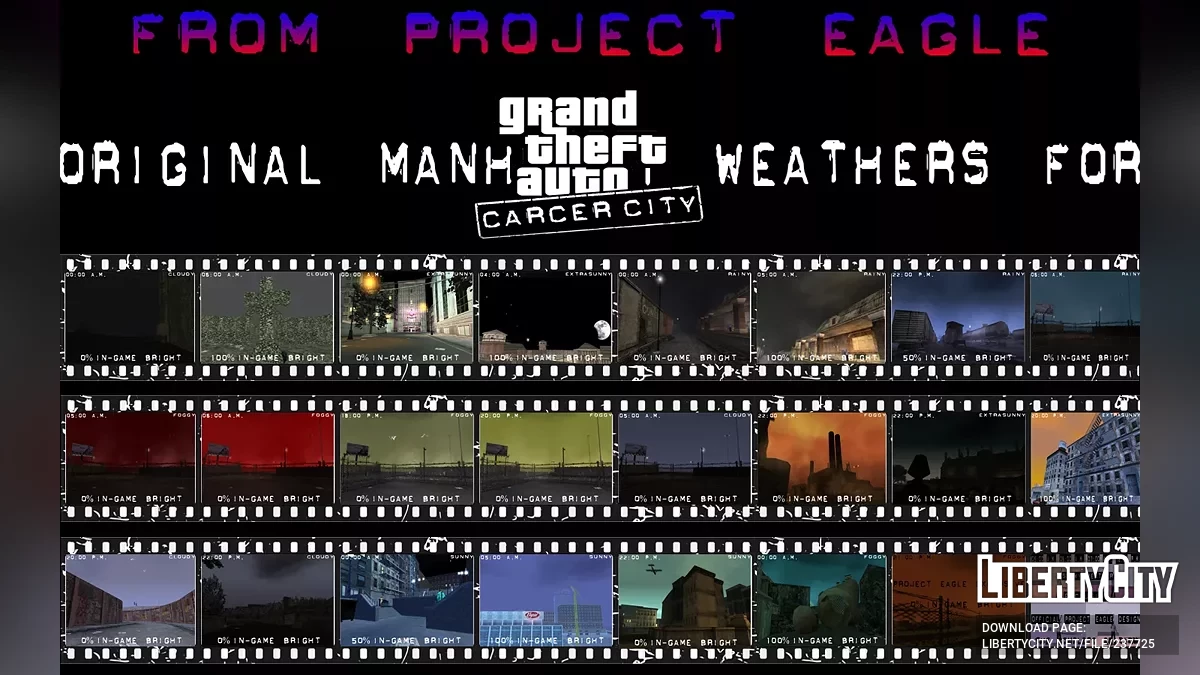 Original Manhunt 1 Weathers for GTA Carcer City Mod / GTA San Andreas