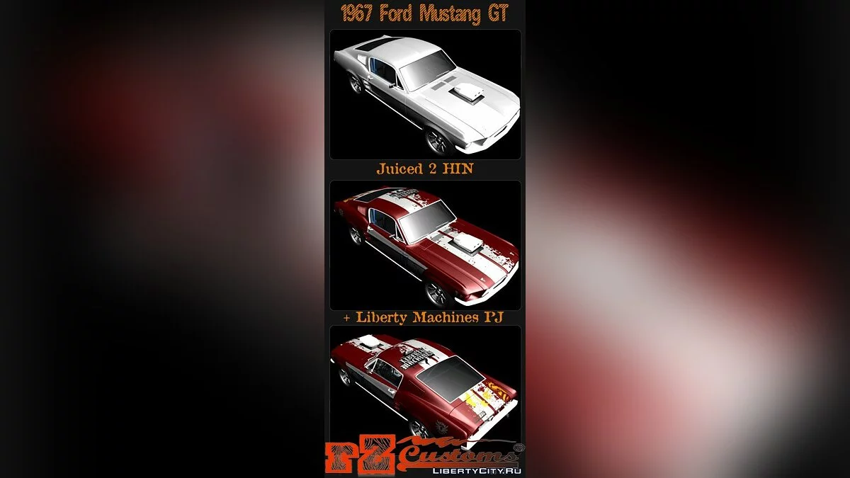 1967 Ford Mustang GT Custom / GTA San Andreas