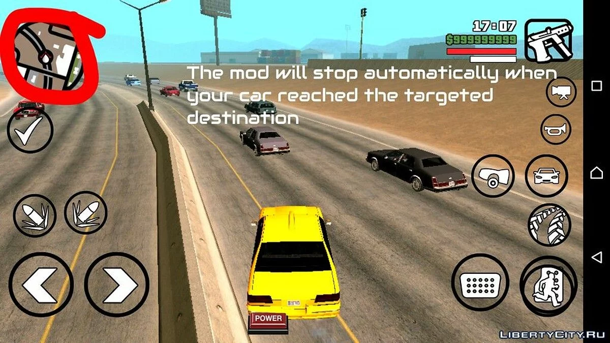 Автопилот для автомобиля / GTA San Andreas (iOS, Android)