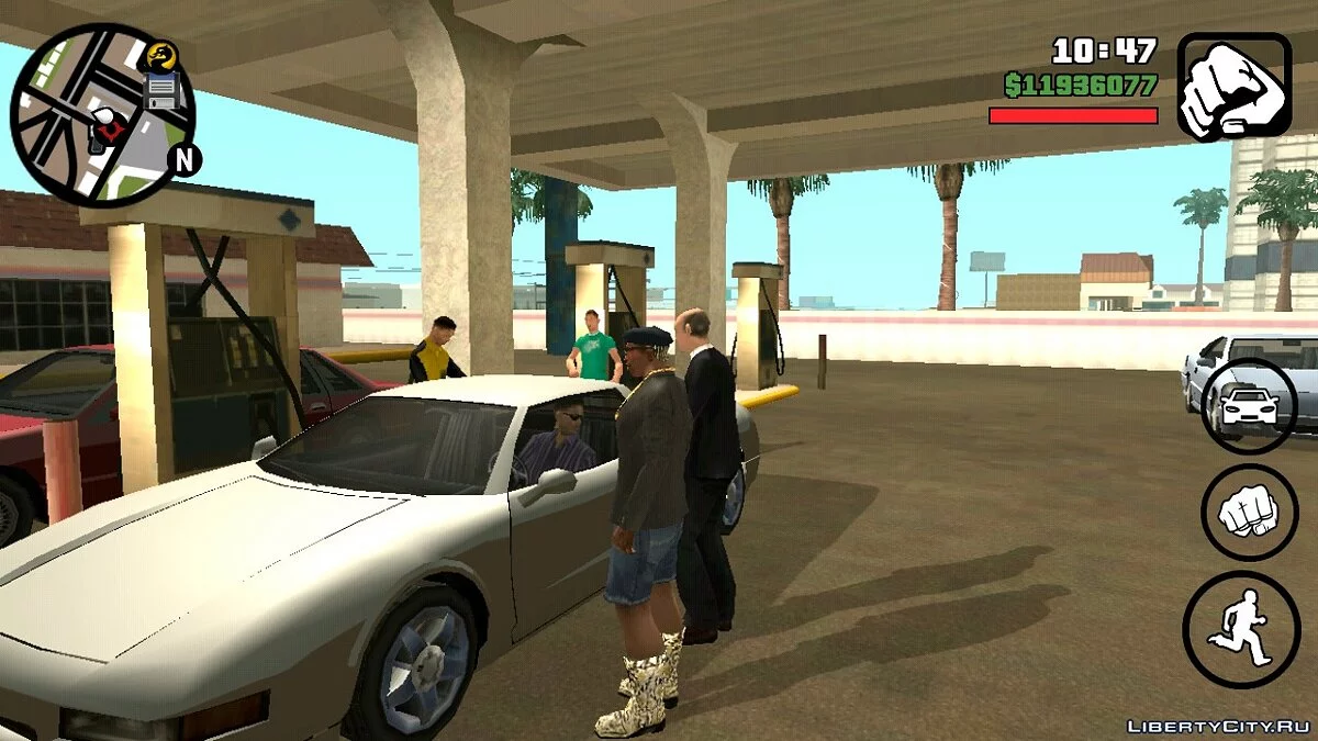 Жизненная ситуация V6 - автозаправка / GTA San Andreas (iOS, Android)