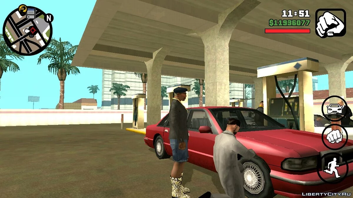 Жизненная ситуация V6 - автозаправка / GTA San Andreas (iOS, Android)