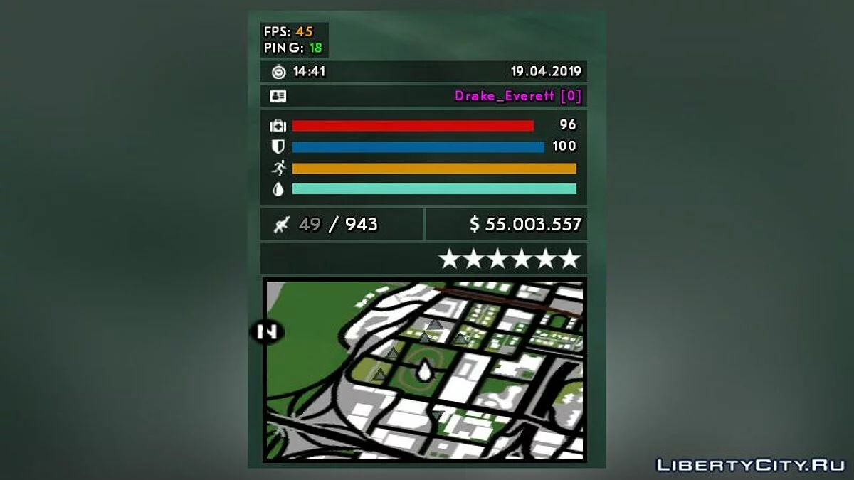 MessaHUD v1.2c [new upd] - Настраиваемый худ для SAMP / GTA San Andreas