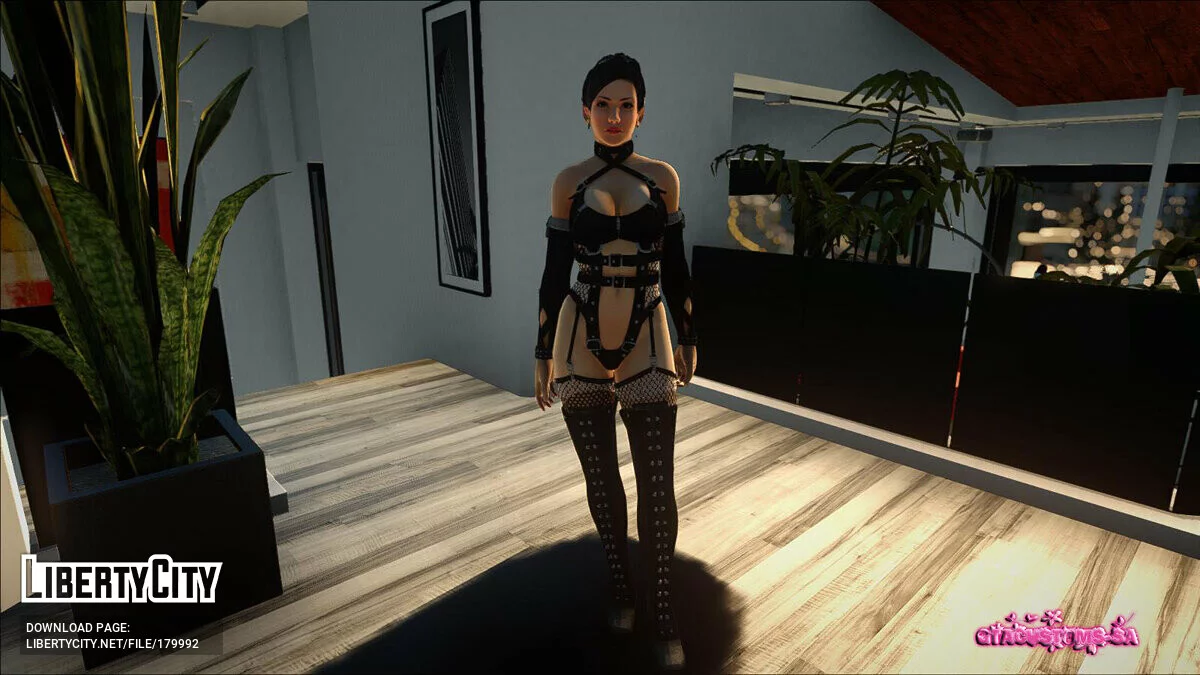 Мияко в костюме стриптизёрши / GTA San Andreas