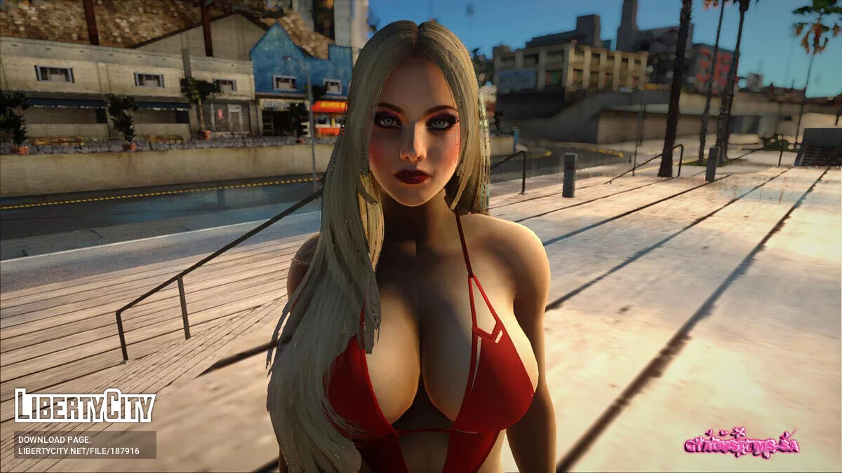 Хелена Дуглас в красном бикини / GTA San Andreas