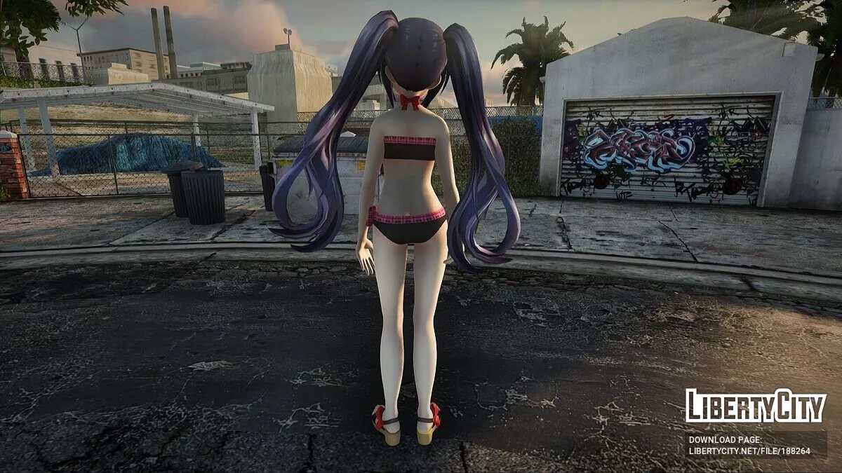 Noire из Sisters vs Sisters в купальнике / GTA San Andreas