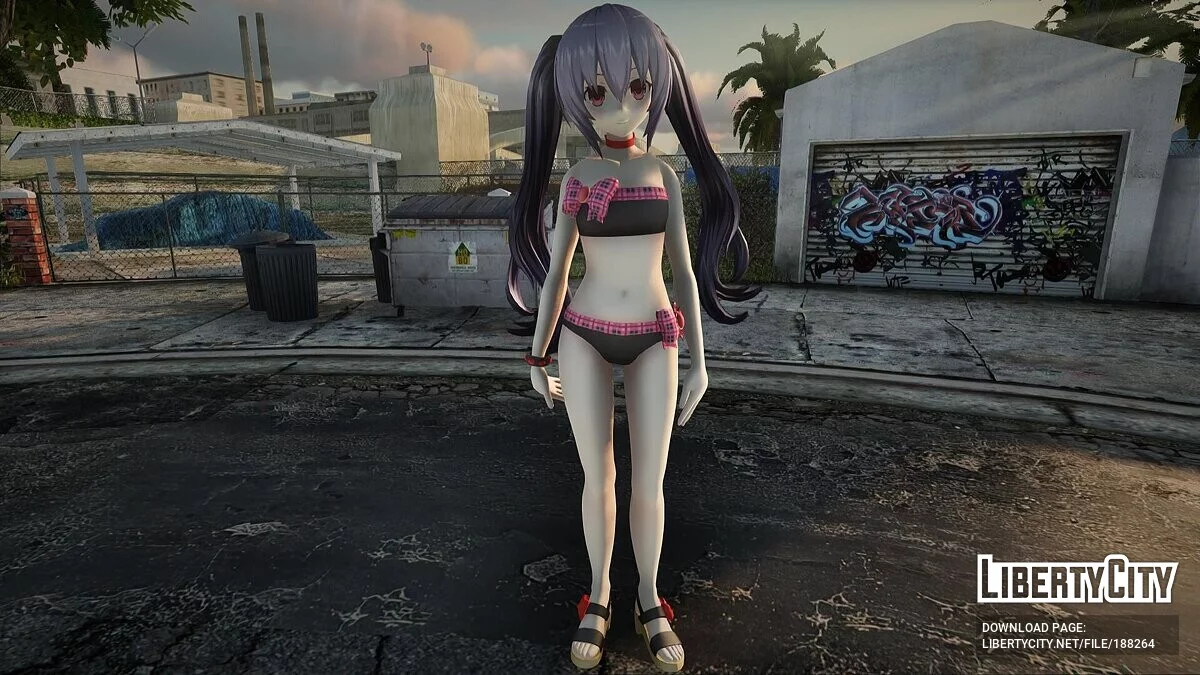 Noire из Sisters vs Sisters в купальнике / GTA San Andreas