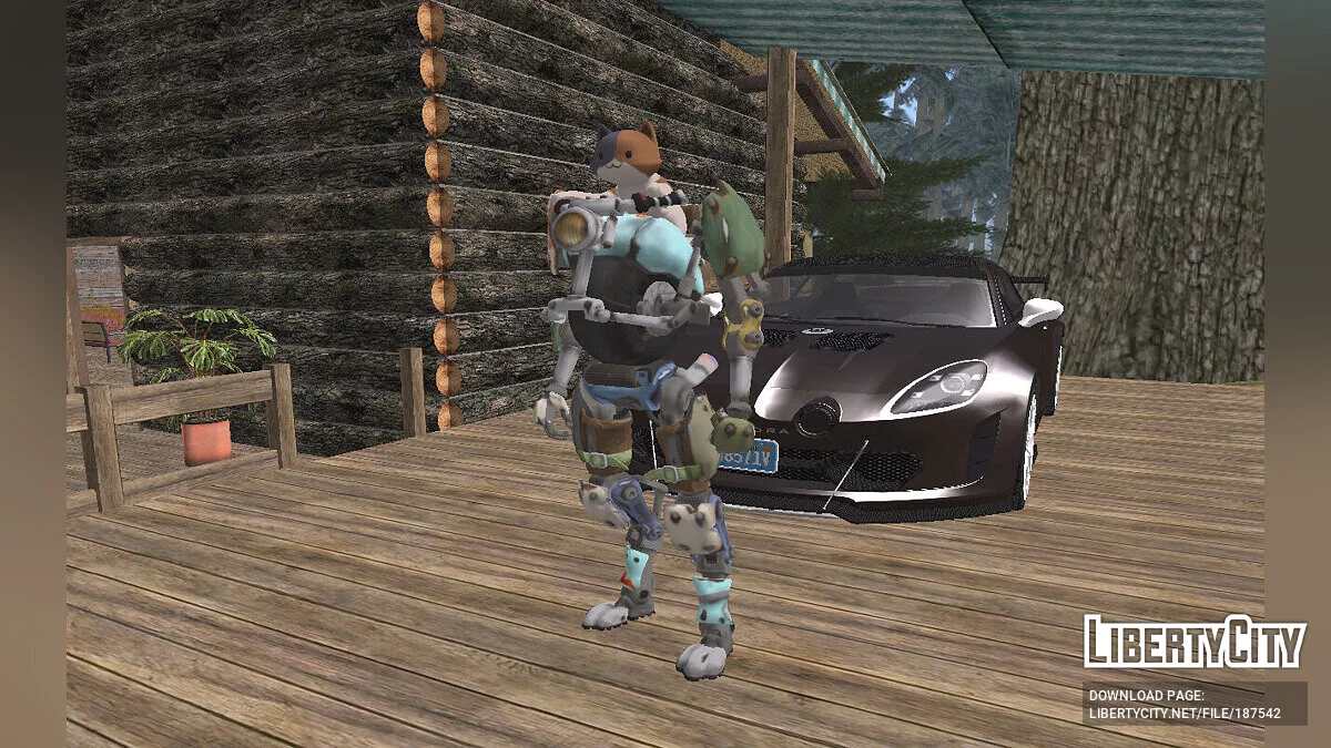 Робокот из Fortnite / GTA San Andreas