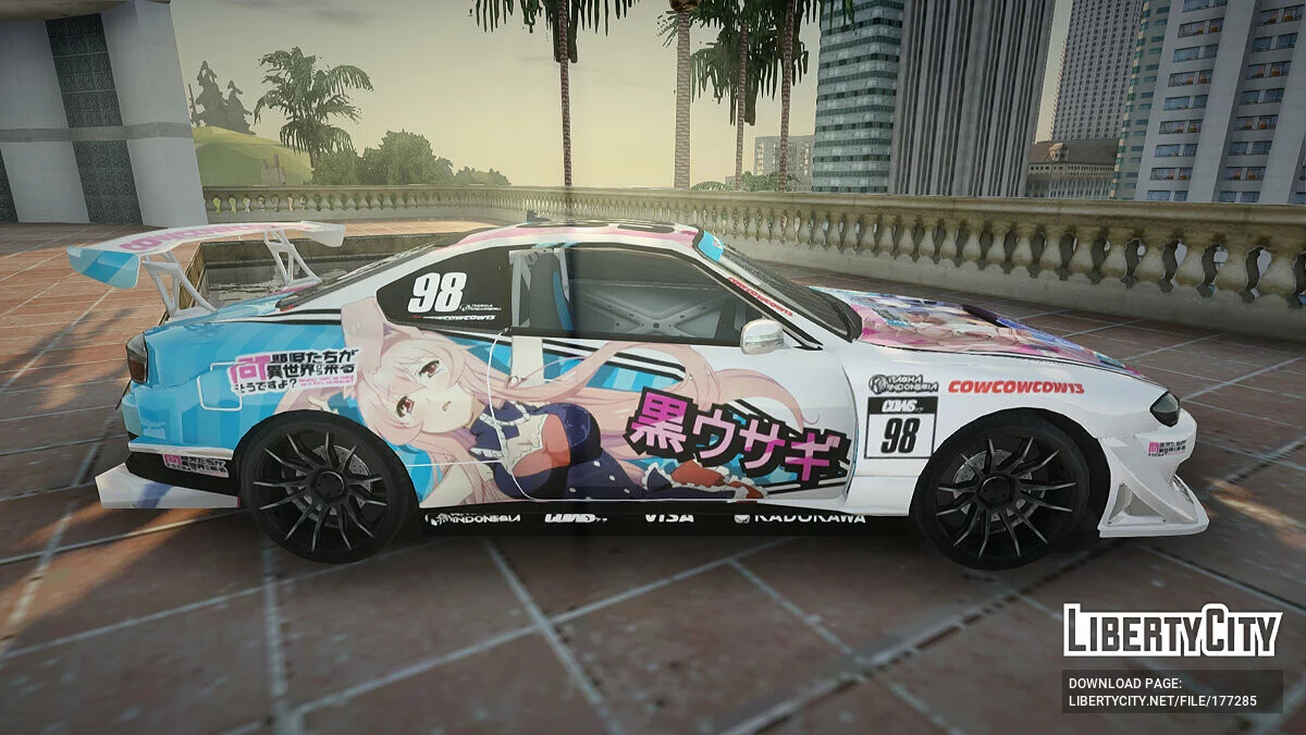Nissan Silvia S15 Kurousagi Itasha / GTA San Andreas