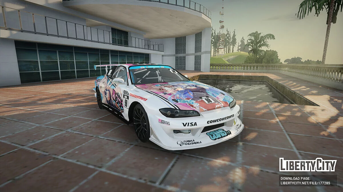 Nissan Silvia S15 Kurousagi Itasha / GTA San Andreas
