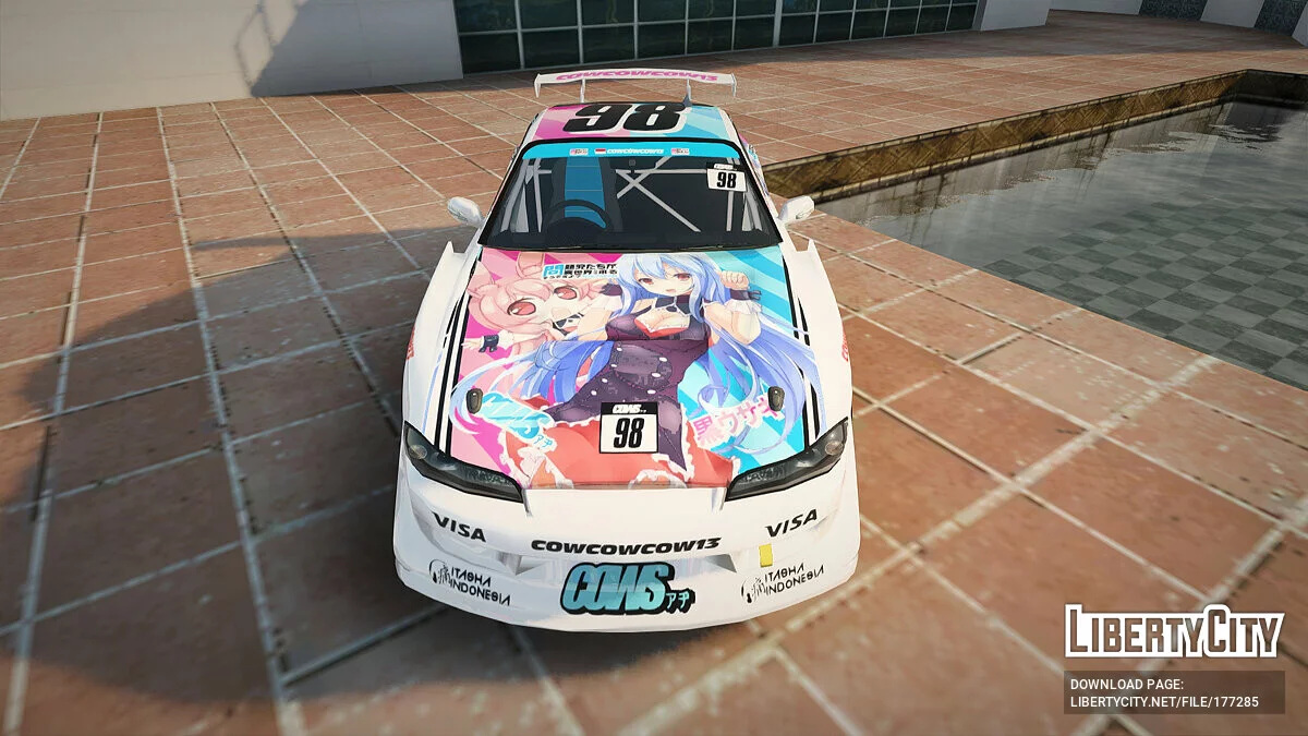 Nissan Silvia S15 Kurousagi Itasha / GTA San Andreas