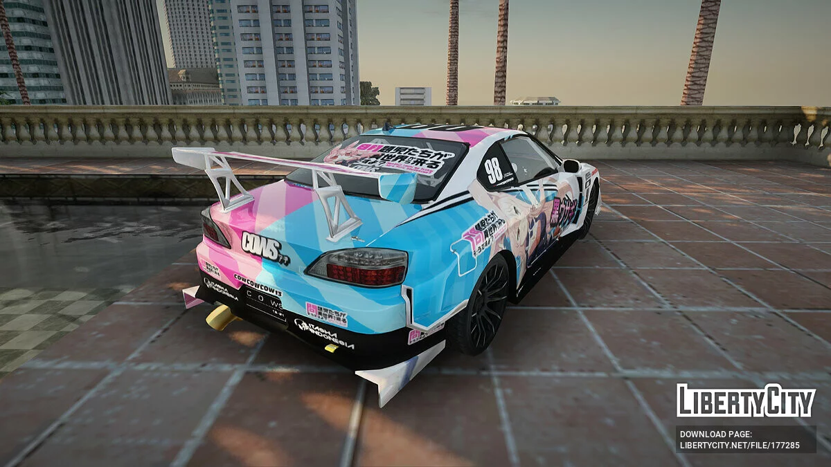 Nissan Silvia S15 Kurousagi Itasha / GTA San Andreas