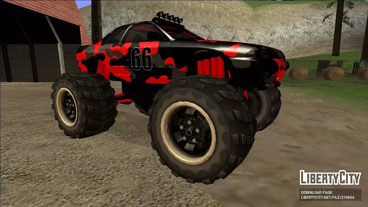 Nissan Skyline R32 Monster Truck Camo / GTA San Andreas